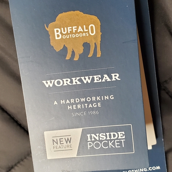 Vest | Full Zip | 3-Pockets | Insulated | Buffalo | Size: 2XL | Color: Black | - Picture 7 of 10
